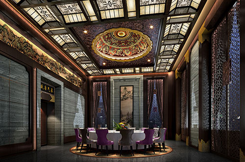 天津低调奢华的新中式酒店设计效果图