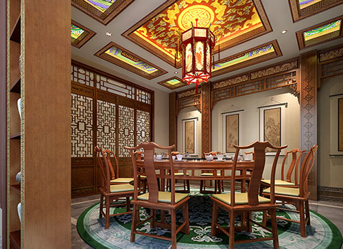 天津中式古典风格家居装修设计效果图