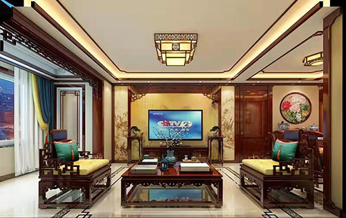 天津住宅新中式风格装修，尽显奢华品味